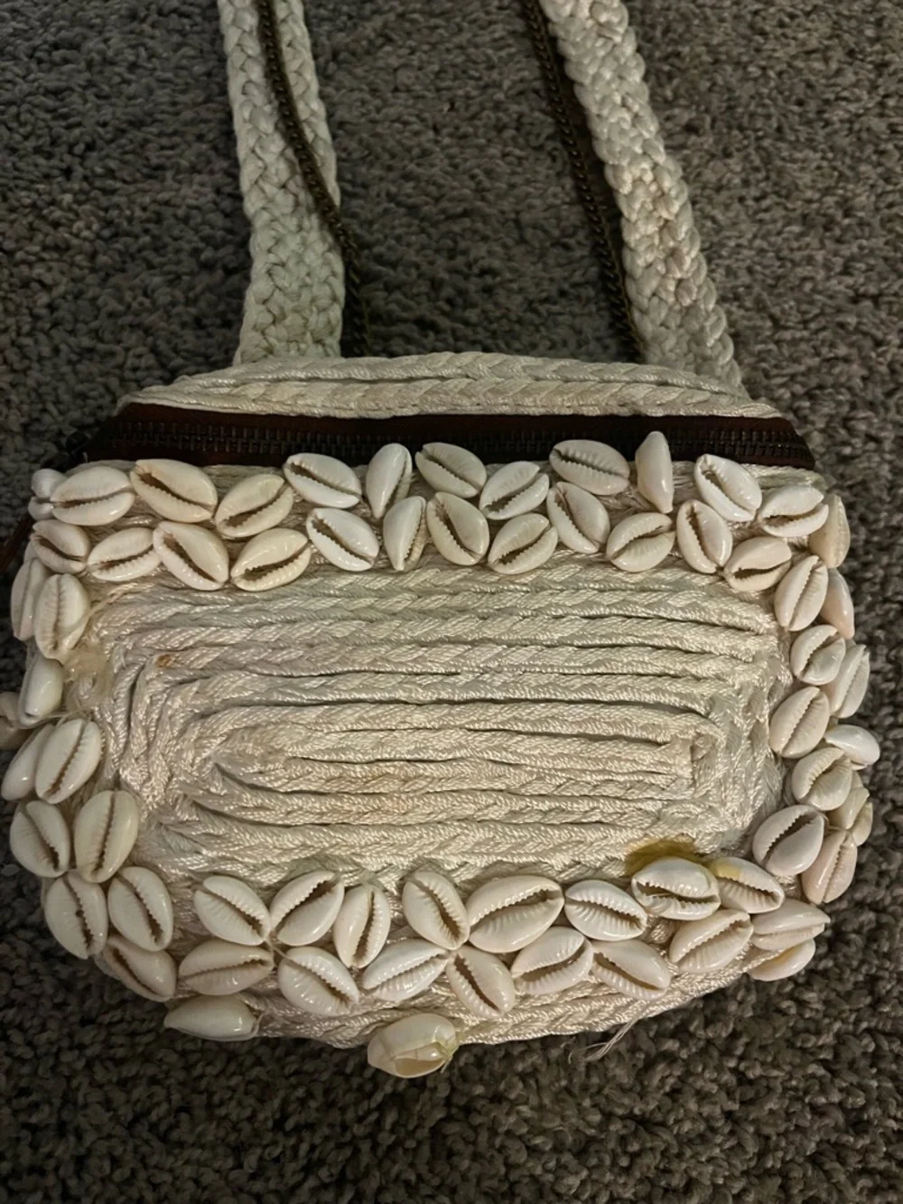 Anthropologie Seashell Fannypack/crossbody
